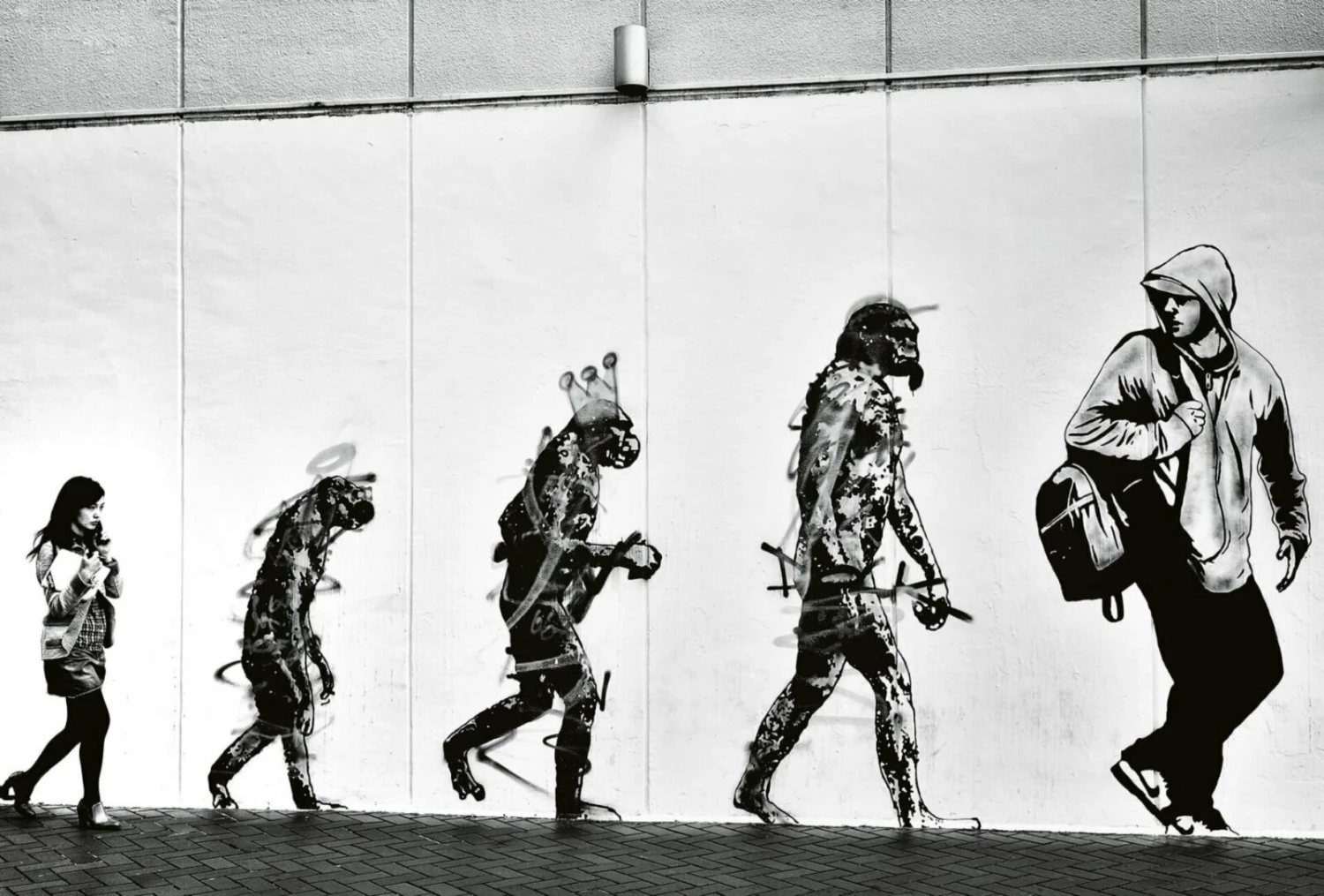 Fototapete DESIGNWALLS 2.0 - schwarz-weiß - Kunst - 2,6 Meter 1 Fototapete DESIGNWALLS 2.0 - schwarz-weiß - Kunst - 2,6 Meter