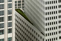 Fototapete DESIGNWALLS 2.0 - grau-weiß - Skyscraper - 2,6 Meter