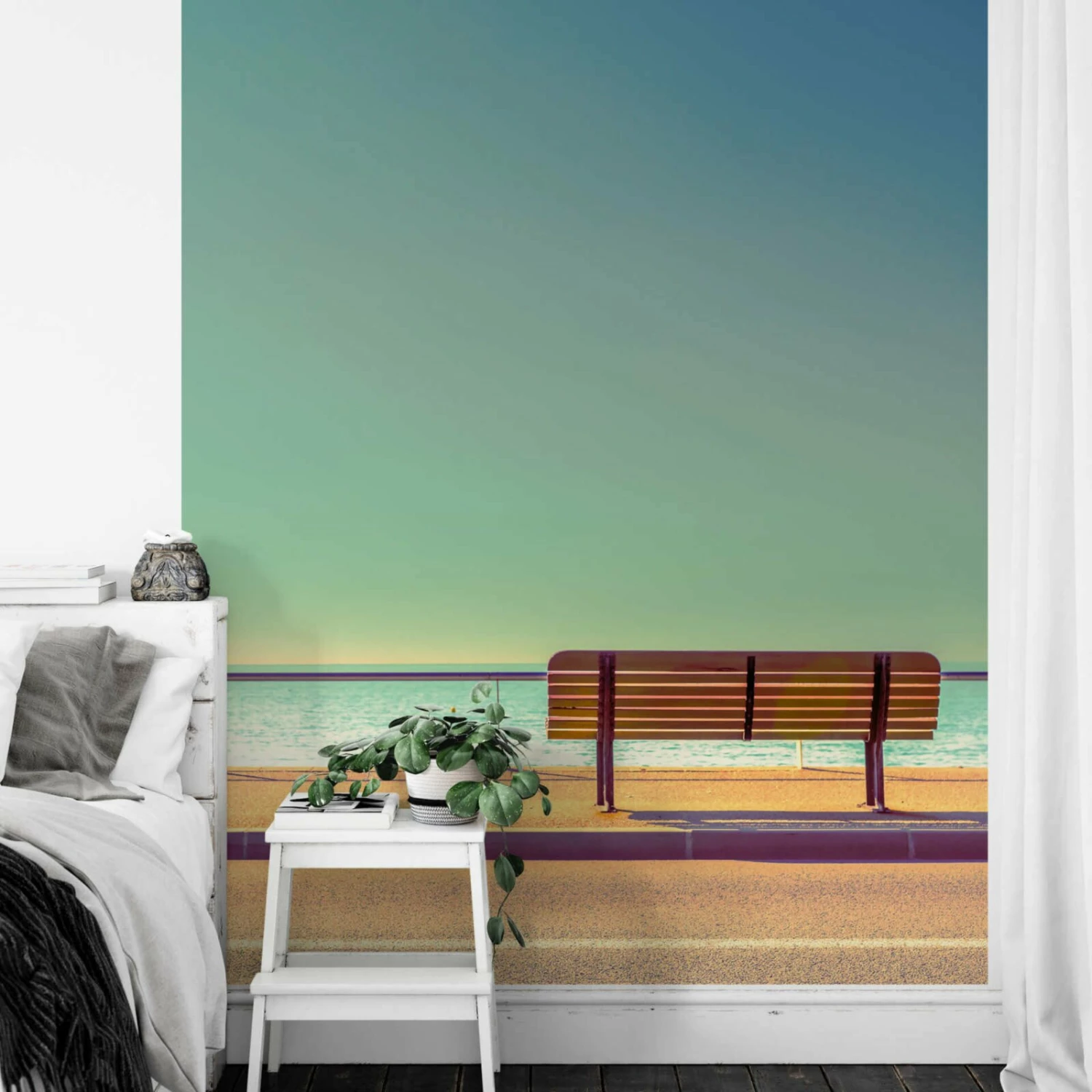 Fototapete DESIGNWALLS 2.0 - lila-beige/creme - Strand - 2,6 Meter 2 Fototapete DESIGNWALLS 2.0 - lila-beige/creme - Strand - 2,6 Meter – Bild 2