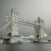 Fototapete DESIGNWALLS 2.0 - Tower Bridge - grau-weiß - 2,6 Meter
