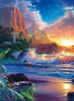 Fototapete DESIGNWALLS 2.0 - bunt-blau - Strand - 2,6 Meter