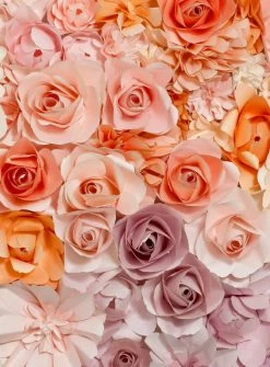 Fototapete DESIGNWALLS 2.0 - rosa-weiß - Rosen - 2,6 Meter