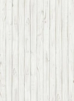 Fototapete DESIGNWALLS 2.0 - weiß-grau - Holzwand - 2,6 Meter