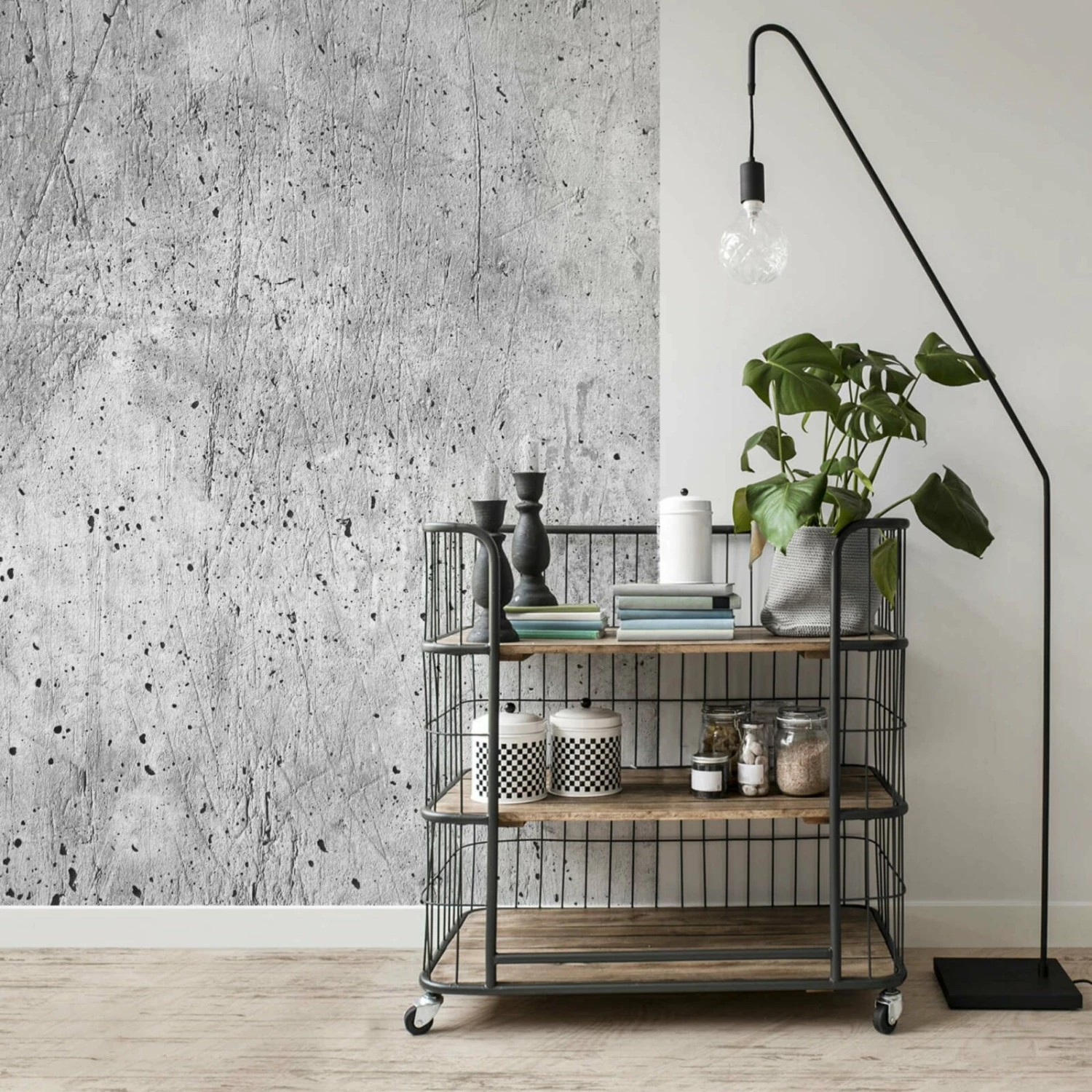 Fototapete DESIGNWALLS 2.0 - grau - Beton - 2,6 Meter 2 Fototapete DESIGNWALLS 2.0 - grau - Beton - 2,6 Meter – Bild 2