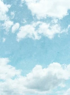 Fototapete DESIGNWALLS 2.0 - blau-weiß - Himmel - 2,6 Meter