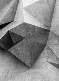 Fototapete DESIGNWALLS 2.0 - grau - 3D-Art - 2,6 Meter