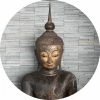 Fototapete DESIGNWALLS 2.0 - braun-grau - Buddha - 1,4 Meter