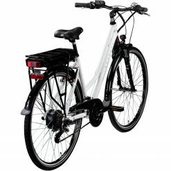 Zündapp Elektro Damen-Trekkingrad Z802 - weiß-lila - 48 cm -Baumarkt Verkaufsgeschäft 9004977500 03 1600Wx1600H