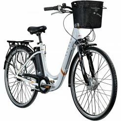 Zündapp Elektro Damenrad Z517 - weiß-orange - 48 cm Rahmenhöhe