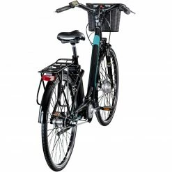 Zündapp Elektro Damenrad Z510 - schwarz-türkis - 48 cm Rahmenhöhe -Baumarkt Verkaufsgeschäft 9004980500 03 1600Wx1600H