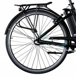 Zündapp Elektro Damenrad Z510 - schwarz-türkis - 48 cm Rahmenhöhe -Baumarkt Verkaufsgeschäft 9004980500 04 1600Wx1600H
