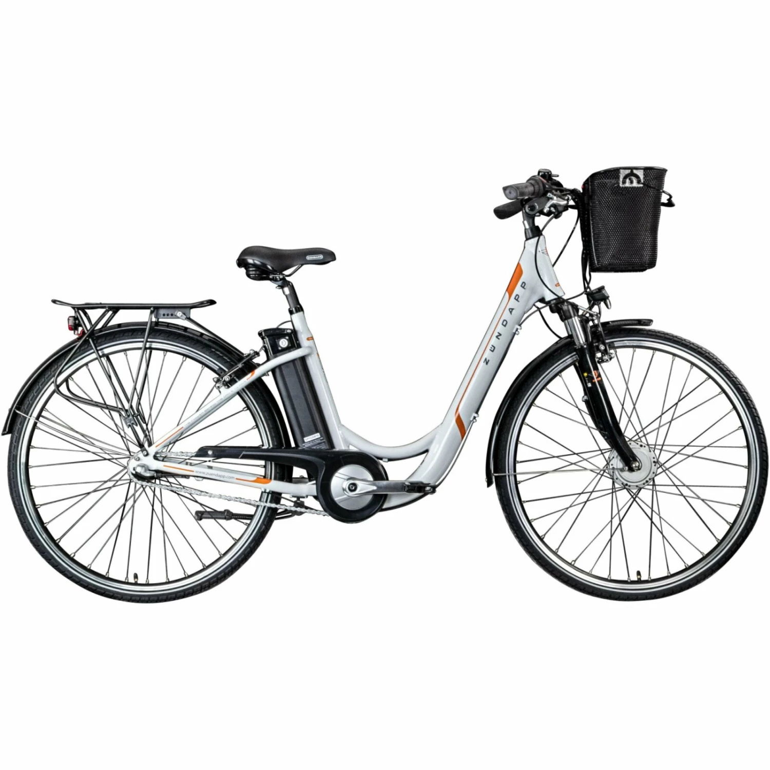 Zündapp Elektro Damenrad Z510 - weiß-orange - 48 cm Rahmenhöhe 2 Zündapp Elektro Damenrad Z510 - weiß-orange - 48 cm Rahmenhöhe – Bild 2