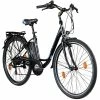 Zündapp Elektro Cityrad Z505 - schwarz-blau - 48 cm Rahmenhöhe