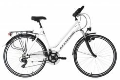 KS Cycling Damen-Trekkingrad 28'' METROPOLIS - weiß - Multipositionslenker