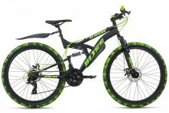 KS Cycling Mountainbike FULLY 26'' BLISS PRO - schwarz-grün - 46 cm Rahmenhöhe