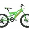 KS Cycling Kinder-Mountainbike FULLY XTRAXX 20'' - grün-orange - 30 cm Rahmenhöhe