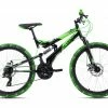 KS Cycling Jugend-Mountainbike FULLY CRUSHER 24'' - schwarz-grün