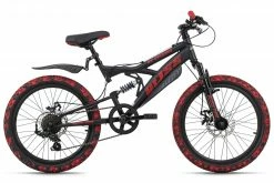 KS Cycling Kinder-Mountainbike BLISS PRO 20'' - schwarz-rot - 33 cm Rahmenhöhe