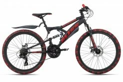 KS Cycling Jugend-Mountainbike FULLY BLISS PRO 24'' - schwarz-rot
