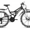 KS Cycling Kinder-Mountainbike ATB FULLY CRUSHER 24'' - schwarz-weiß - 36 cm Rahmenhöhe