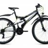 KS Cycling Mountainbike Fully ATB 26'' TOPEKA - grau-grün - Rahmenhöhe 48 cm