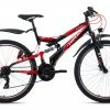 KS Cycling Mountainbike Fully ATB 26'' TOPEKA - schwarz-rot - Rahmenhöhe 48 cm