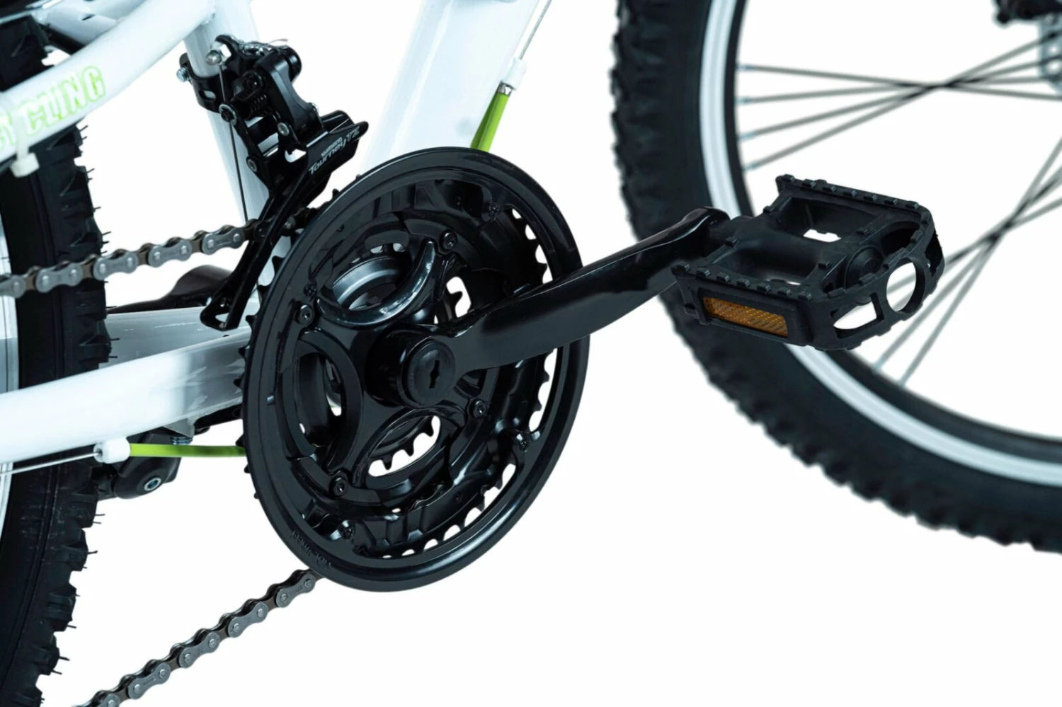 KS Cycling Mountainbike FULLY 24'' 4MASTERS - weiß-grün - 42 cm Rahmenhöhe 2 KS Cycling Mountainbike FULLY 24'' 4MASTERS - weiß-grün - 42 cm Rahmenhöhe – Bild 2