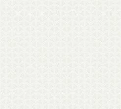 Vliestapete - weiß-silber - Grafik - 10 Meter