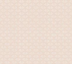 Vliestapete - rosa-weiß - Grafik - 10 Meter