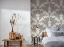 Vliestapete - Palmen - weiß-grau - 10 Meter 7 Vliestapete - Palmen - weiß-grau - 10 Meter -Baumarkt Verkaufsgeschäft 9005196800 04 1600Wx1600H