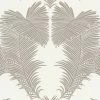 Vliestapete - Palmen - weiß-grau - 10 Meter