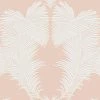 Vliestapete - Palmen - rosa-weiß - 10 Meter