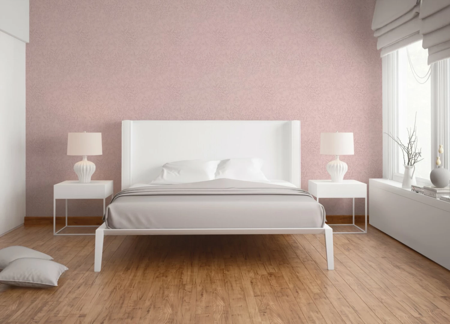 Vliestapete - rosa - Blumen - 10 Meter 4 Vliestapete - rosa - Blumen - 10 Meter – Bild 4