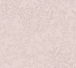 Vliestapete - rosa - Blumen - 10 Meter