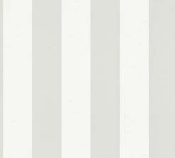 Vliestapete - grau-weiß - Streifen - 10 Meter
