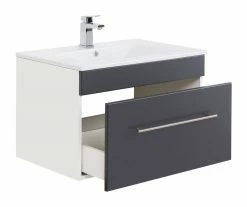 Waschtisch VIVA - anthrazit-weiß - mit Waschbecken - 75 cm -Baumarkt Verkaufsgeschäft 9005255600 03 1600Wx1600H