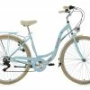 KS Cycling Damenfahrrad 28'' CASINO - hellblau - Sattel weiß - Rahmenhöhe 48 cm