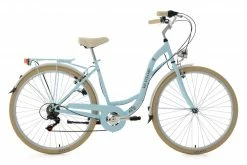 KS Cycling Damenfahrrad 28'' CASINO - hellblau - Sattel weiß - Rahmenhöhe 48 cm