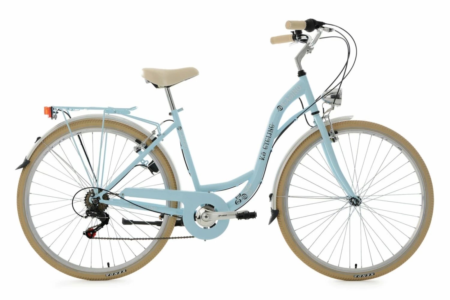 KS Cycling Damenfahrrad 28'' CASINO - hellblau - Sattel weiß - Rahmenhöhe 48 cm 1 KS Cycling Damenfahrrad 28'' CASINO - hellblau - Sattel weiß - Rahmenhöhe 48 cm