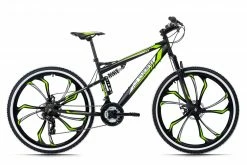 KS Cycling Mountainbike FULLY 27,5'' SCRAWLER - schwarz-grün - 46 cm Rahmenhöhe