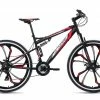KS Cycling Mountainbike FULLY 27,5'' SCRAWLER - schwarz-rot - 46 cm Rahmenhöhe