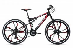 KS Cycling Mountainbike FULLY 27,5'' SCRAWLER - schwarz-rot - 46 cm Rahmenhöhe
