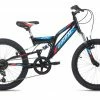 KS Cycling Kinder-Mountainbike FULLY 20" ZODIAC - schwarz-rot - 31 cm Rahmenhöhe