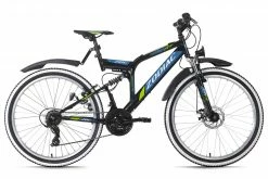 KS Cycling Mountainbike FULLY 26 ZODIAC - schwarz-grün - 48 cm Rahmenhöhe