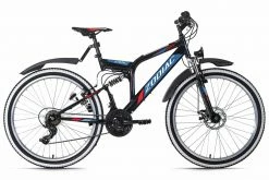 KS Cycling Mountainbike FULLY 26 ZODIAC - schwarz-rot - 48 cm Rahmenhöhe