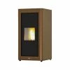 Pelletofen ROCK - schwarz-Bronze - wasserführend - WLAN - 15,63 kW
